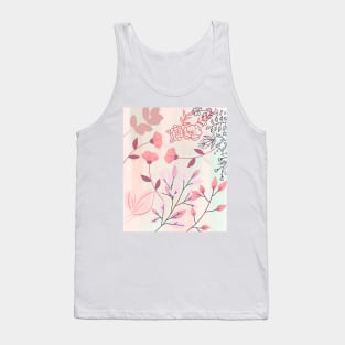 Multicolored flower pattern Tank Top